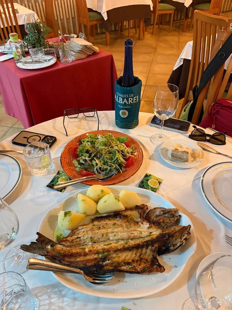 Pescado a la brasa
